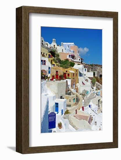 Beautiful Pictorial Santorini-Maugli-l-Framed Photographic Print