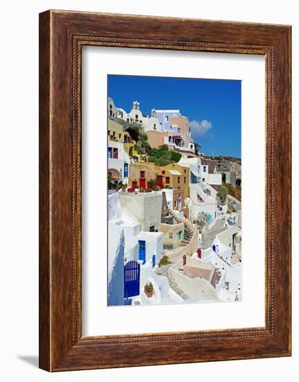 Beautiful Pictorial Santorini-Maugli-l-Framed Photographic Print