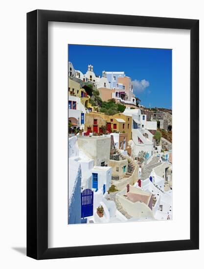 Beautiful Pictorial Santorini-Maugli-l-Framed Photographic Print