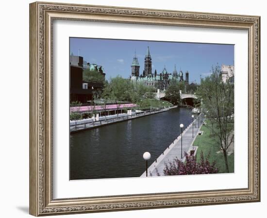 Beautiful Rideau Canal in Ottawa, Ontario, Canada-null-Framed Photographic Print