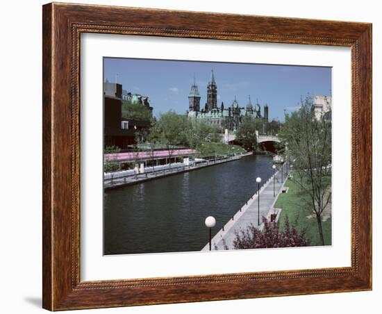 Beautiful Rideau Canal in Ottawa, Ontario, Canada-null-Framed Photographic Print