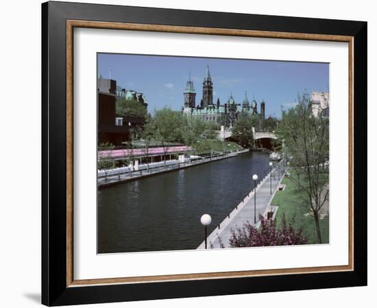 Beautiful Rideau Canal in Ottawa, Ontario, Canada-null-Framed Photographic Print