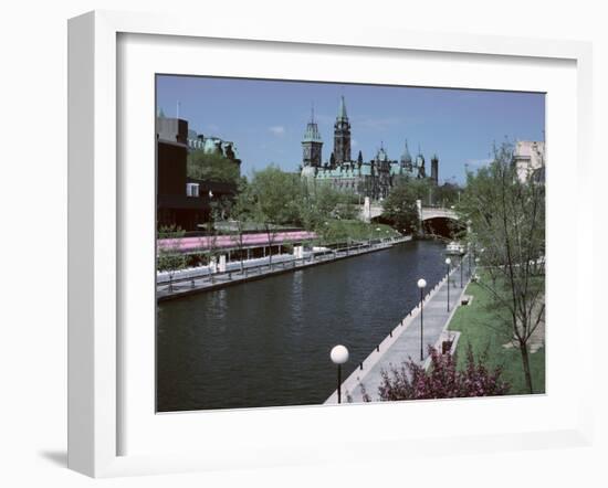 Beautiful Rideau Canal in Ottawa, Ontario, Canada-null-Framed Photographic Print