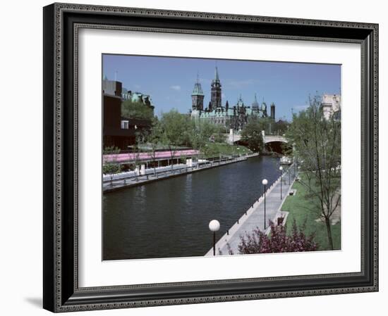 Beautiful Rideau Canal in Ottawa, Ontario, Canada-null-Framed Photographic Print