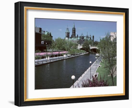 Beautiful Rideau Canal in Ottawa, Ontario, Canada-null-Framed Photographic Print