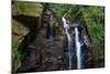 Beautiful Rocky Atlantic Rainforest Waterfall on Green Landscape in Tijuca Park, Rio De Janeiro, Br-Vitor Marigo-Mounted Photographic Print