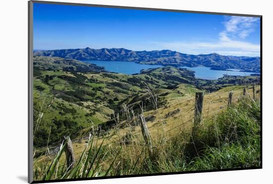 Beautiful Scenery around Akaroa Harbour-Michael-Mounted Photographic Print