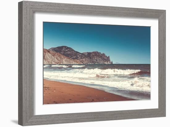 Beautiful Sealandscape in Crimea, Ukraine-goinyk-Framed Photographic Print