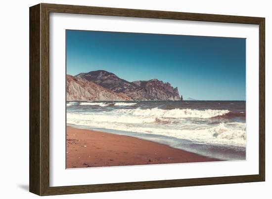 Beautiful Sealandscape in Crimea, Ukraine-goinyk-Framed Photographic Print