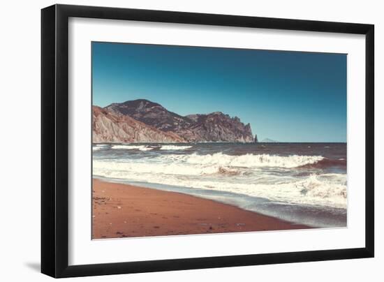 Beautiful Sealandscape in Crimea, Ukraine-goinyk-Framed Photographic Print