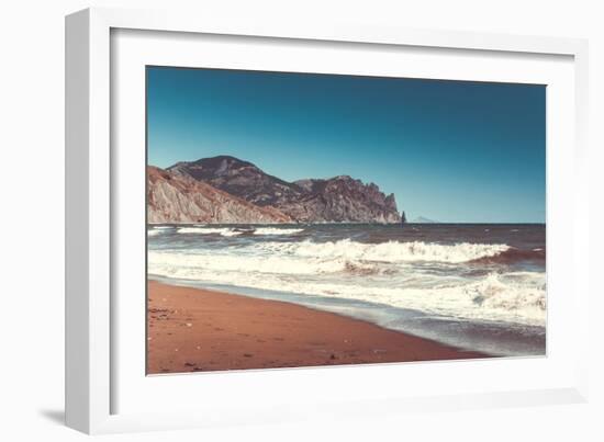 Beautiful Sealandscape in Crimea, Ukraine-goinyk-Framed Photographic Print