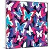 Beautiful Seamless Pattern with Colorful Butterflies-silvionka-Mounted Art Print