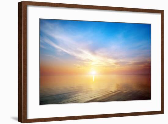 Beautiful Seascape. Composition of Nature.-djgis-Framed Photographic Print