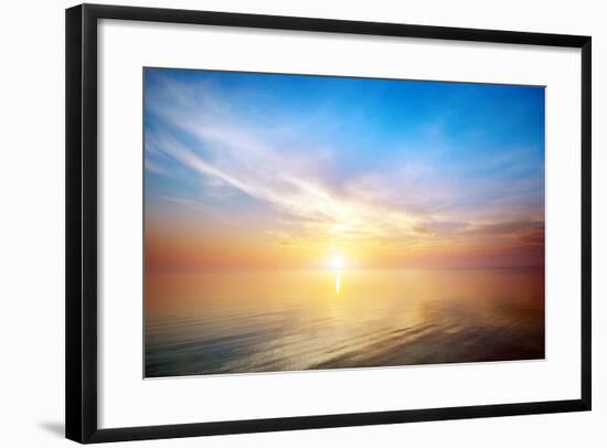 Beautiful Seascape. Composition of Nature.-djgis-Framed Photographic Print