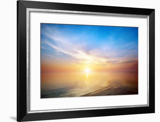 Beautiful Seascape. Composition of Nature.-djgis-Framed Photographic Print