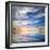 Beautiful Seascape. Deep Blue Sky at Sunny Day. Sky Background-Oleh Honcharenko-Framed Photographic Print