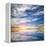 Beautiful Seascape. Deep Blue Sky at Sunny Day. Sky Background-Oleh Honcharenko-Framed Premier Image Canvas