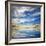 Beautiful Seascape. Deep Blue Sky at Sunny Day. Sky Background-Oleh Honcharenko-Framed Photographic Print