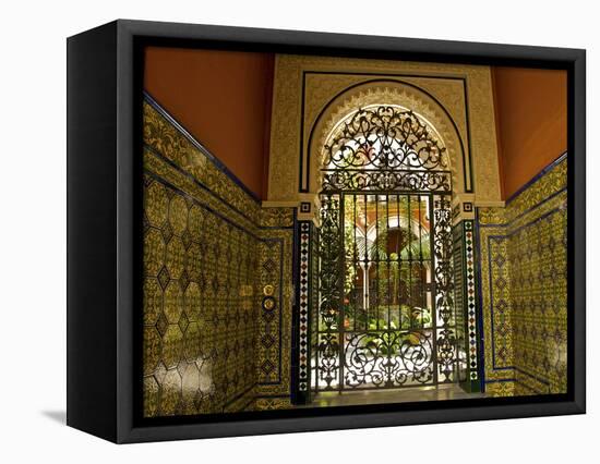 Beautiful Sevillan Patio, Triana District, Sevilla, Andalusia, Spain, Europe-Guy Thouvenin-Framed Premier Image Canvas