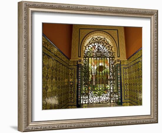 Beautiful Sevillan Patio, Triana District, Sevilla, Andalusia, Spain, Europe-Guy Thouvenin-Framed Photographic Print