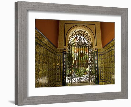Beautiful Sevillan Patio, Triana District, Sevilla, Andalusia, Spain, Europe-Guy Thouvenin-Framed Photographic Print