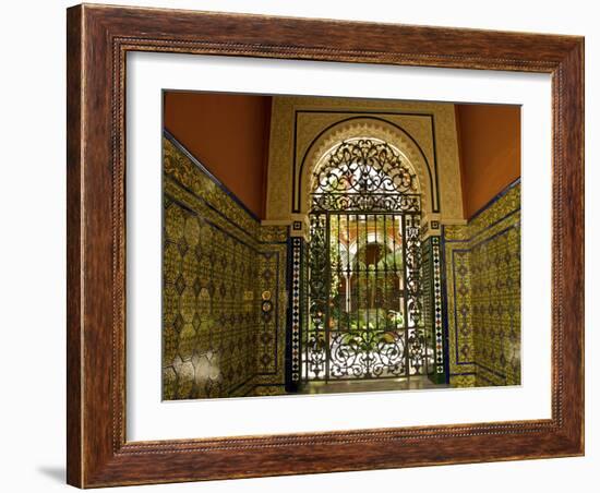 Beautiful Sevillan Patio, Triana District, Sevilla, Andalusia, Spain, Europe-Guy Thouvenin-Framed Photographic Print