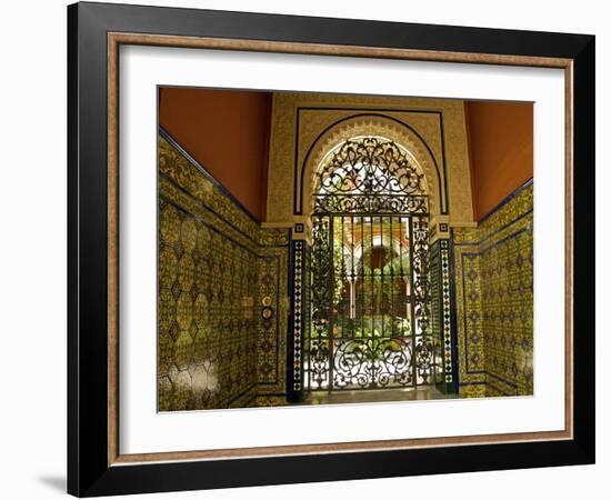 Beautiful Sevillan Patio, Triana District, Sevilla, Andalusia, Spain, Europe-Guy Thouvenin-Framed Photographic Print