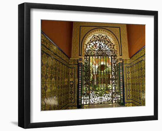 Beautiful Sevillan Patio, Triana District, Sevilla, Andalusia, Spain, Europe-Guy Thouvenin-Framed Photographic Print