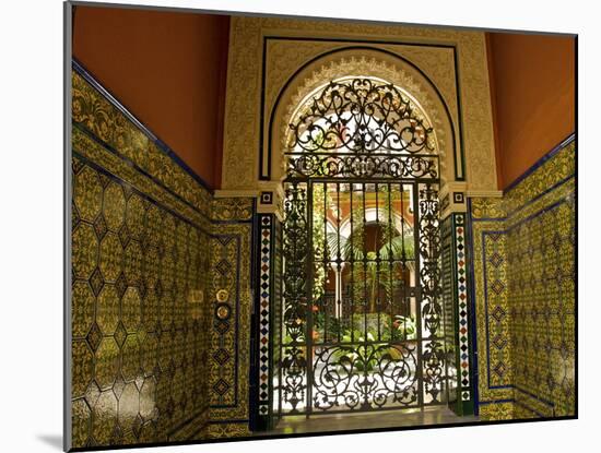 Beautiful Sevillan Patio, Triana District, Sevilla, Andalusia, Spain, Europe-Guy Thouvenin-Mounted Photographic Print