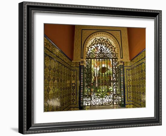 Beautiful Sevillan Patio, Triana District, Sevilla, Andalusia, Spain, Europe-Guy Thouvenin-Framed Photographic Print