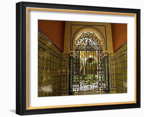 Beautiful Sevillan Patio, Triana District, Sevilla, Andalusia, Spain, Europe-Guy Thouvenin-Framed Photographic Print