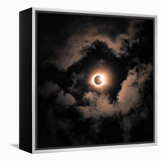Beautiful Shot of the Solar Eclipse-Wirestock-Framed Premier Image Canvas