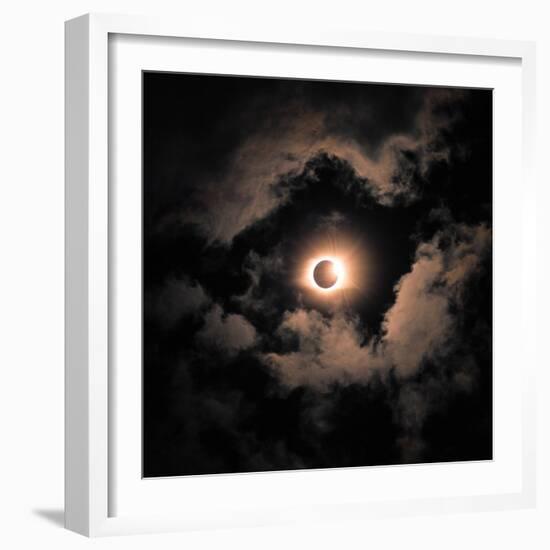 Beautiful Shot of the Solar Eclipse-Wirestock-Framed Photographic Print
