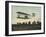 Beautiful Shot of Wilbur Wright Making a Demonstration Flight at Auvours-null-Framed Photographic Print