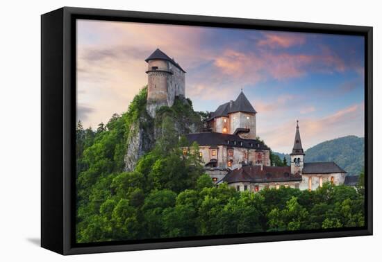 Beautiful Slovakia Castle at Sunset - Oravsky Hrad-TTstudio-Framed Premier Image Canvas