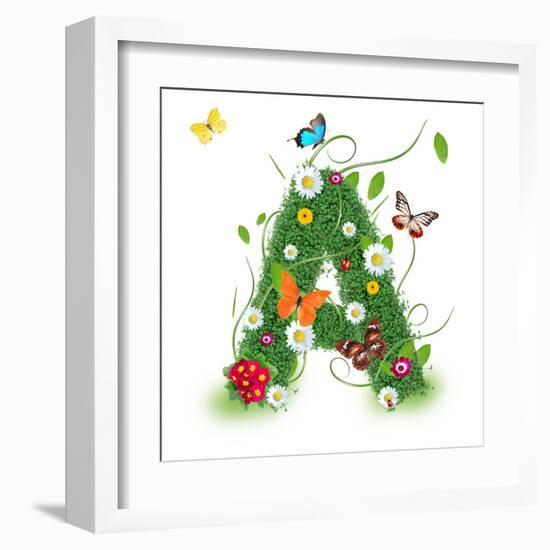 Beautiful Spring Letter "A"-Kesu01-Framed Art Print