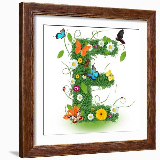 Beautiful Spring Letter "E"-Kesu01-Framed Premium Giclee Print