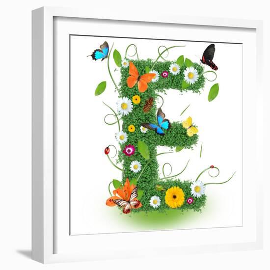 Beautiful Spring Letter "E"-Kesu01-Framed Premium Giclee Print