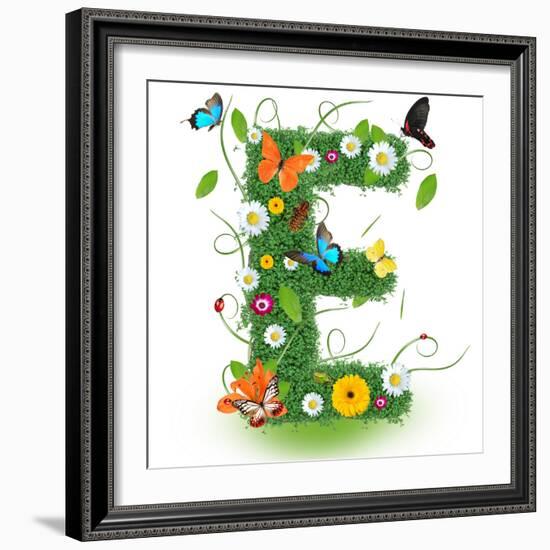 Beautiful Spring Letter "E"-Kesu01-Framed Premium Giclee Print