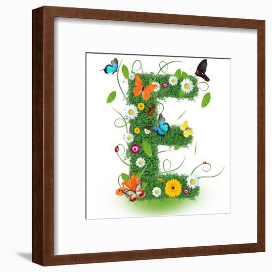 Beautiful Spring Letter "E"-Kesu01-Framed Art Print