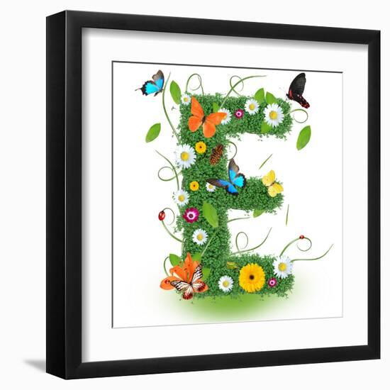 Beautiful Spring Letter "E"-Kesu01-Framed Art Print