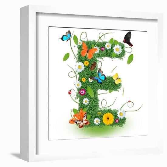 Beautiful Spring Letter "E"-Kesu01-Framed Art Print