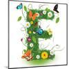 Beautiful Spring Letter "E"-Kesu01-Mounted Art Print