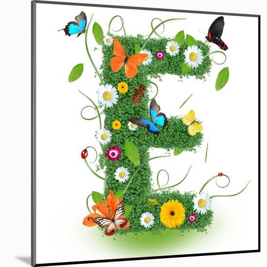 Beautiful Spring Letter "E"-Kesu01-Mounted Art Print