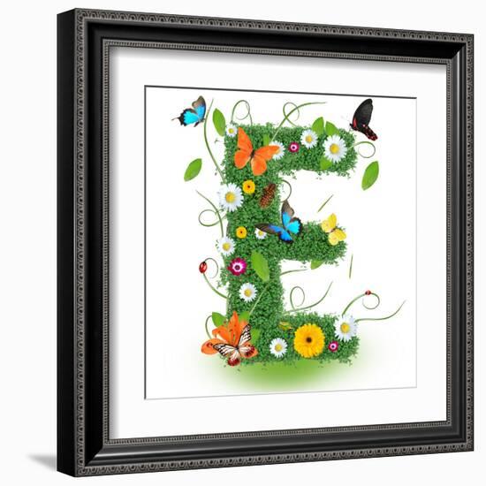 Beautiful Spring Letter "E"-Kesu01-Framed Art Print