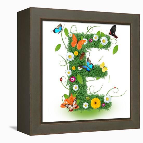 Beautiful Spring Letter "E"-Kesu01-Framed Stretched Canvas