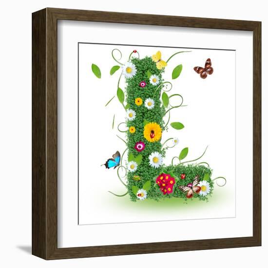 Beautiful Spring Letter "L"-Kesu01-Framed Art Print