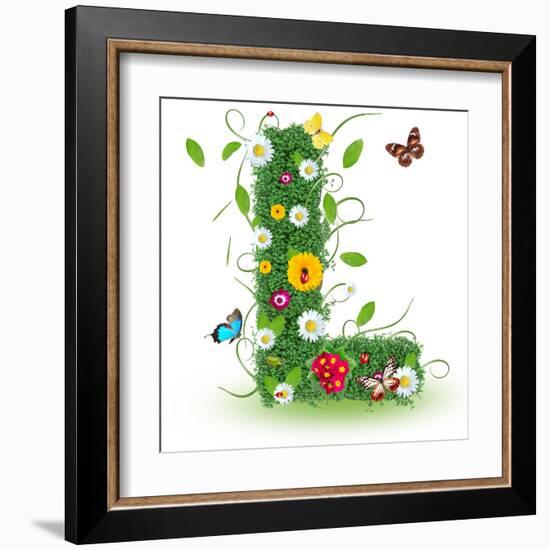 Beautiful Spring Letter "L"-Kesu01-Framed Art Print