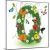 Beautiful Spring Letter "Q"-Kesu01-Mounted Art Print