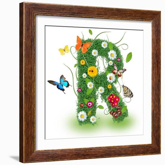 Beautiful Spring Letter "R"-Kesu01-Framed Art Print